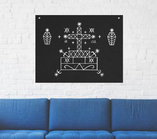 Baron Samedi Voodoo Veve Tapestry