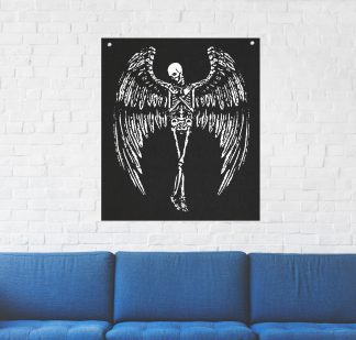 Winged Skeleton Tapestry