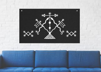 Damballah Voodoo Veve Tapestry