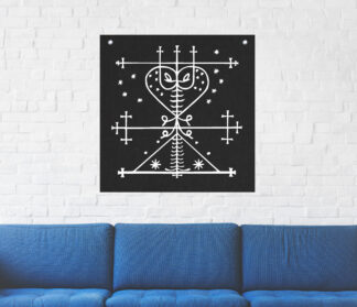 Maman Brigitte Voodoo Veve Tapestry