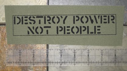 Destroy Power Not People Patch - Image 2