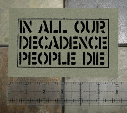 In All Our Decadence People Die Patch - Image 2