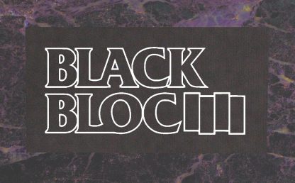 Black Bloc Back Patch