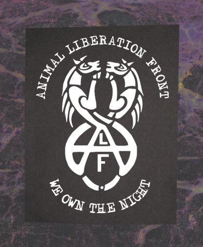 Animal Liberation Front (ALF) Back Patch