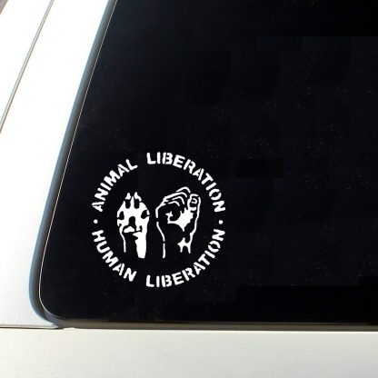 Animal & Human Liberation Die Cut Sticker - Image 3