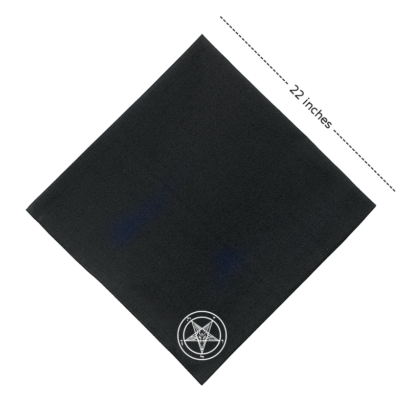 * Mini Pentagram Bandana 100% Cotton 65x65cm 