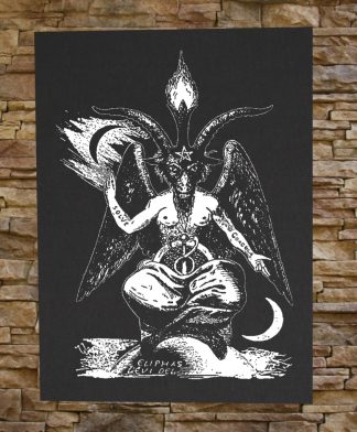 Patch Brodé Baphomet Franc-maçonnerie - 9x12 Cm - Haute Qualité, Couture Dense, Personnalisable