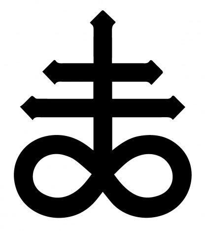 Leviathan Cross Die Cut Sticker - Image 2