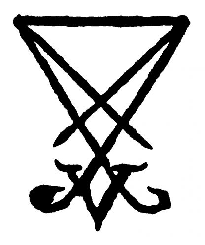 Sigil of Lucifer Die Cut Sticker - Image 2