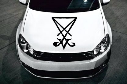 Sigil of Lucifer Die Cut Sticker - Image 8