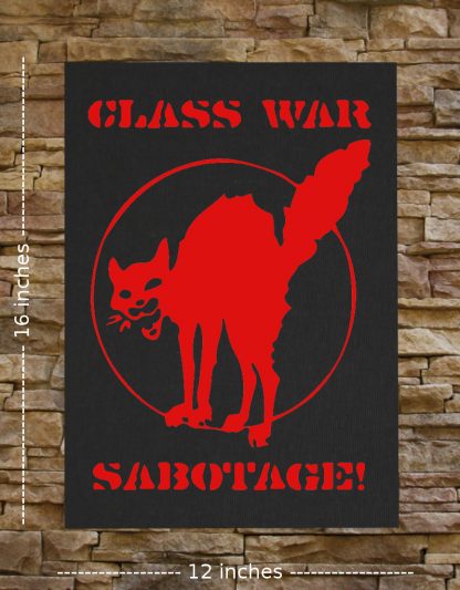 Class War Sabotage Cat Back Patch - Image 2
