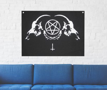 Goat Skull Tapestry