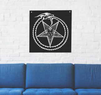 Serpent Pentagram Tapestry