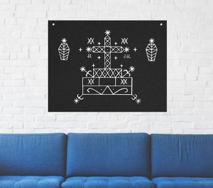 Baron Samedi Voodoo Veve Tapestry