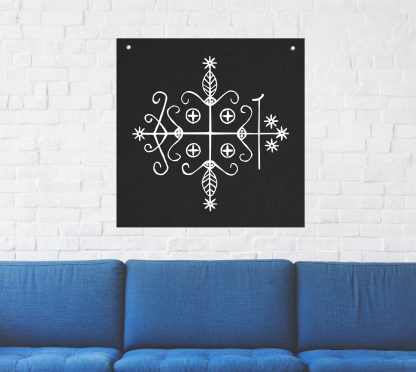 Papa Legba Voodoo Veve Tapestry