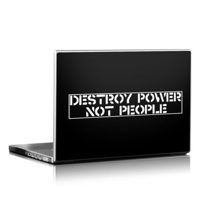 Destroy Power Not People Die Cut Sticker - Image 4