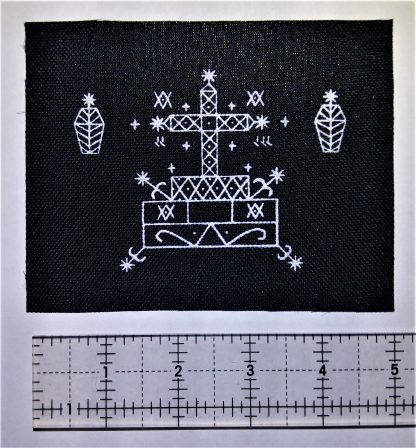 Baron Samedi Voodoo Veve Patch