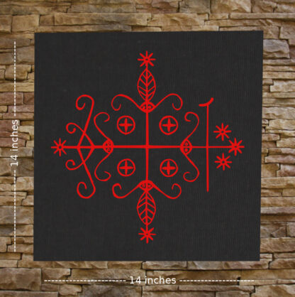Papap Legba Voodoo Veve Back Patch - Image 2