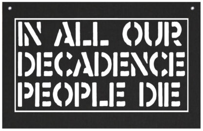 In All Our Decadence People Die Tapestry - Image 2