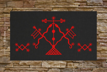Damballah Voodoo Veve Back Patch - Image 2