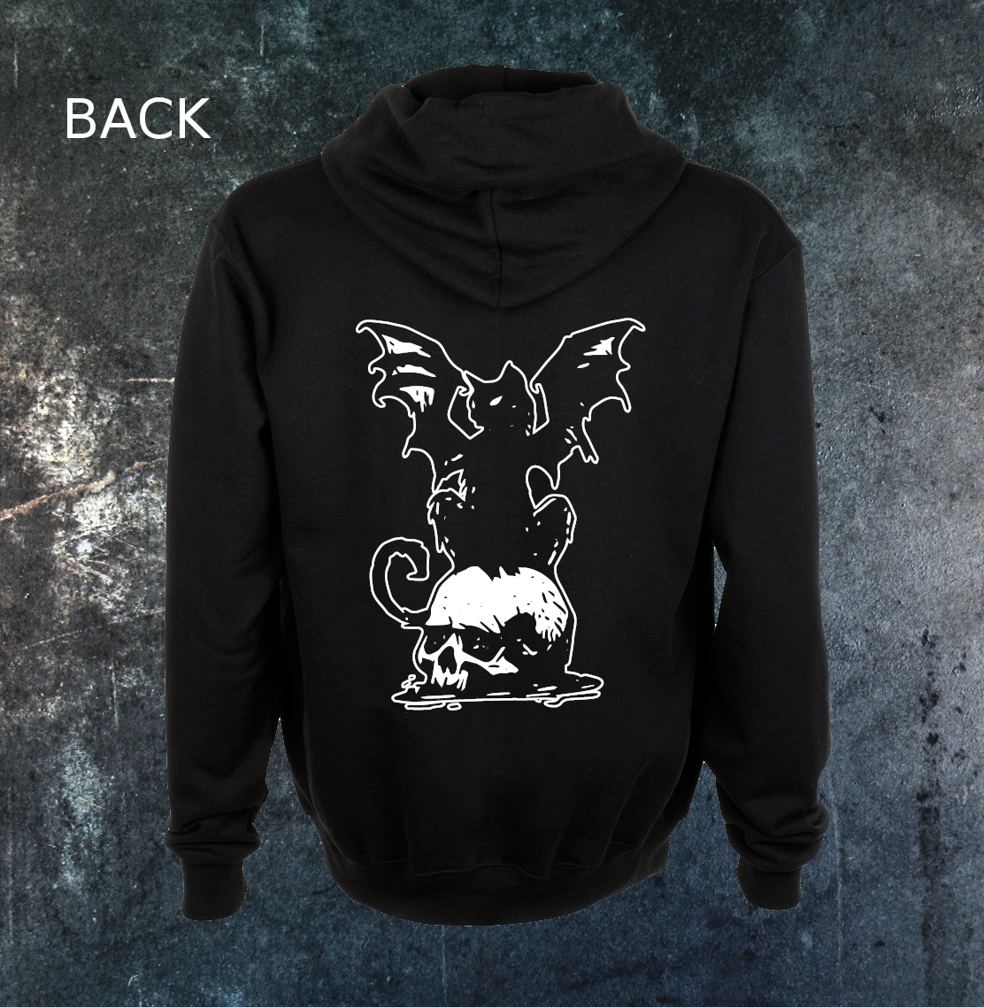 Cat Bat Skull Hoodie