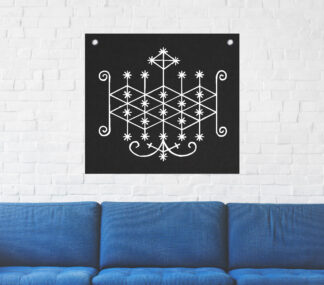 Ogoun Voodoo Veve Tapestry