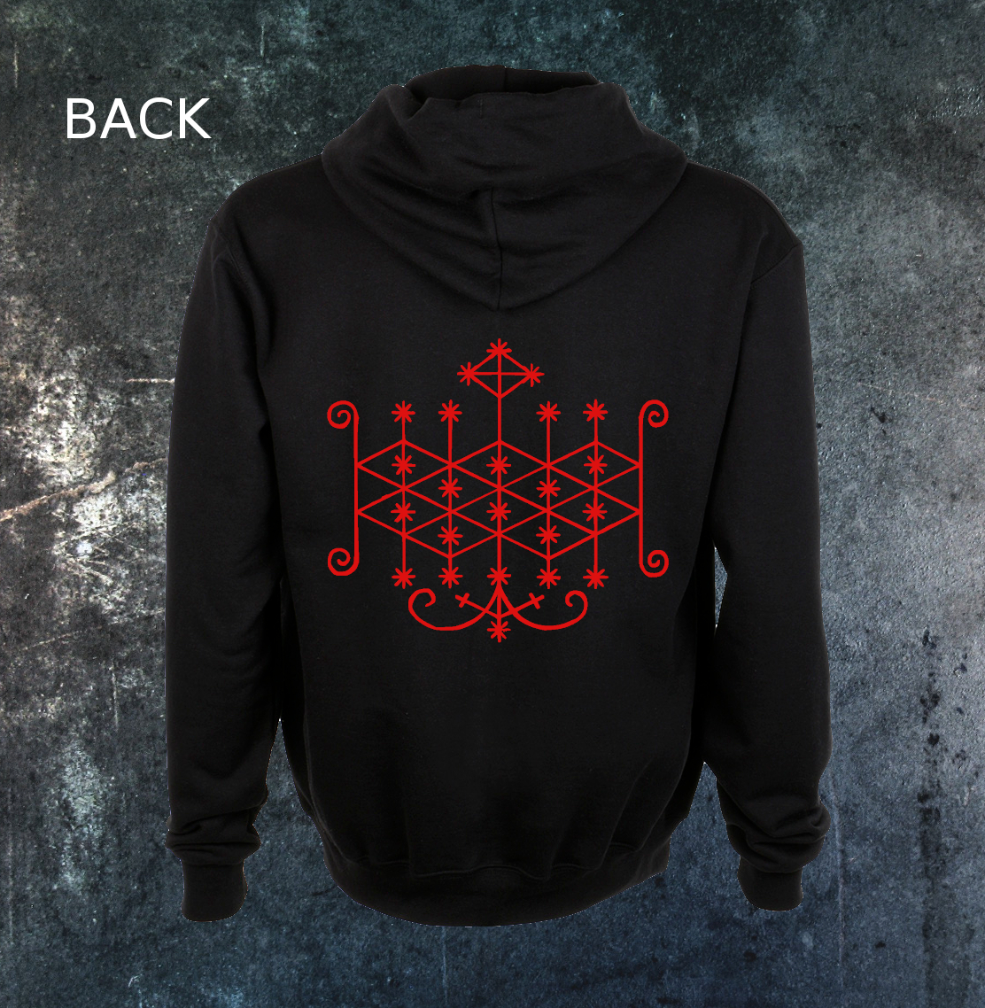 Ogoun Voodoo Veve Hoodie - Image 2