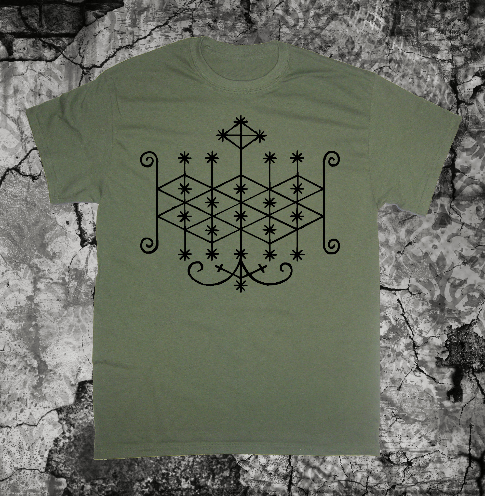 Ogoun Voodoo Veve Shirt - Image 3