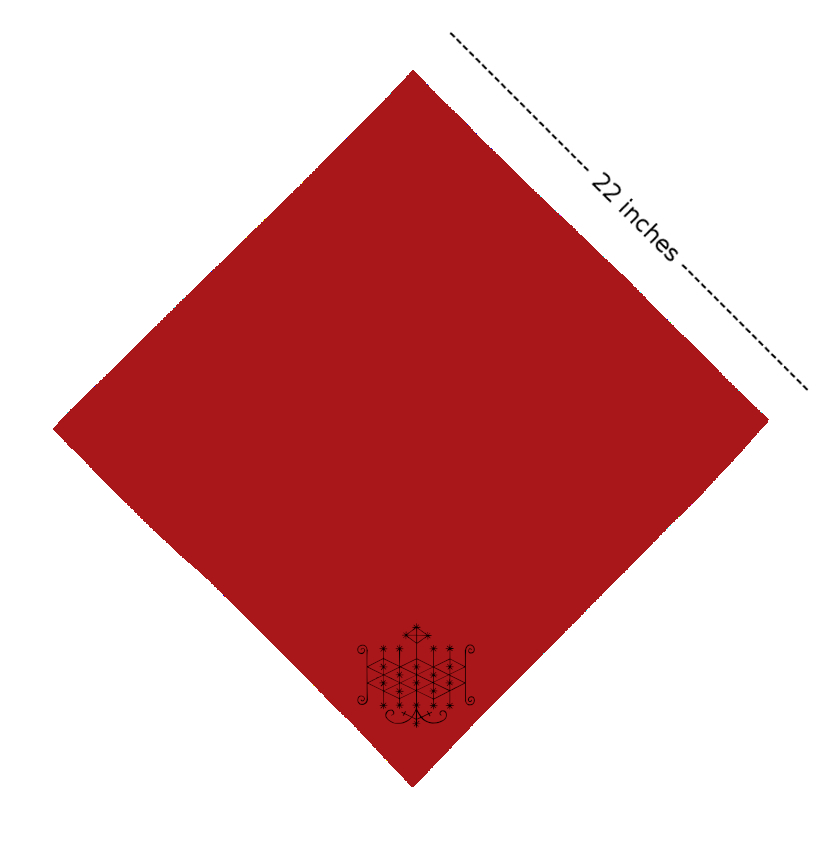 Ogoun Voodoo Veve Bandanna - Image 6